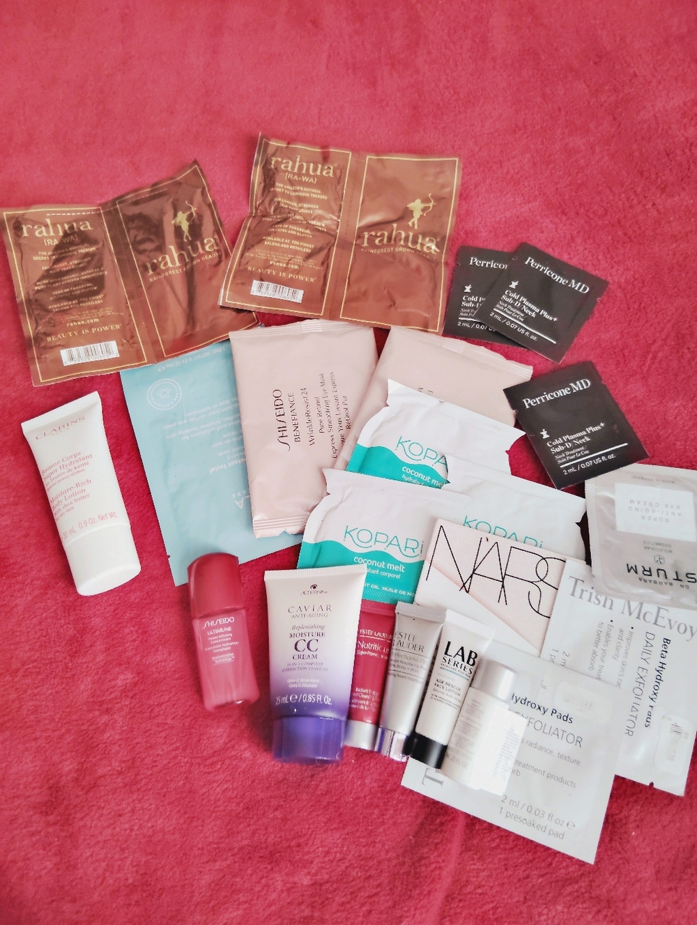 Tula Rahua Sachet Samples in Metallic Mauve and Pink